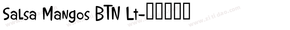 Salsa Mangos BTN Lt字体转换